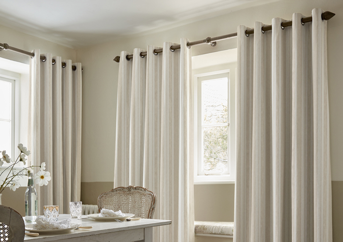 Shabby Chic by Rachel Ashwell Watercolour Stripe, Natural - Made to Measure Curtains - Image 5